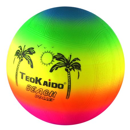 Cucuba Ballon en Caoutchouc d'eau Volley Handball Water Polo Entraînement ou Match (Rainbow) Taille 2