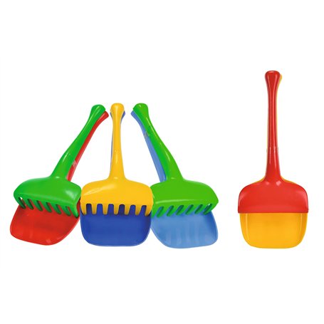Simba 107101141 – Ensemble de 4 pelles et râteau Assortis – Il s'agit d'un Seul kit