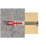 Fischer PowerBox 564282 Lot de 180 chevilles DuoPower avec vis et crochets pour mur plein, perforé et cloison sèche, 360 pièces 