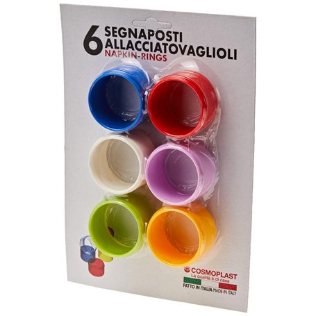 COSMOPLAST Lot de 6 Porte-Serviettes en Plastique