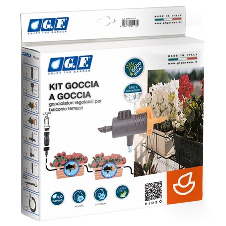 G.F. 8000-6101 Kit Irrigation Goutte à Goutte 12 vases