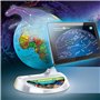 Clementoni Sapientino Exploramondo Luminoso Globe Interactif Parlant, Globe Enfants, Jeu Éducatif 7 Ans, Électronique, App Réali