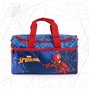 PERLETTI Sac de Sport Homme Araignée Bleu et Rouge pour Enfant - Marvel Spiderman Sac de Voyage à Bandoulière avec Poche Avant -