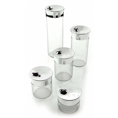 BUGATTI 22-151 Acqua Sucrier Acier INOX/Porcelaine Blanc 13 x 12 x 9 cm