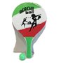 Raquettes de Plage avec Balle Plage Tennis Attrape la pagaie 38 cm Raquettes de Plage en Bois colorées avec Balle, Beach Pool Po