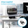 Cable Technologies Câble de sécurité Nano en acier antivol 180 cm pour ordinateur portable, fente de sécurité Kensington Nanosav