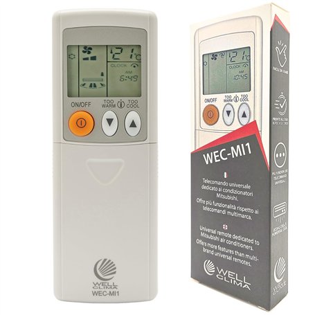 Wellclima WEC-MI1 Télécommande universelle pour climatiseur Mitsubishi