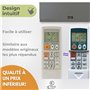 Wellclima WEC-MI1 Télécommande universelle pour climatiseur Mitsubishi, prête à l'emploi en quelques secondes, compatible avec p