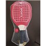 Paire de raquettes de plage de tennis avec balle souple pour jeu en plein air, mer, plage et jardin, idéal pour enfants et adult