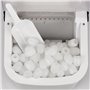 GIRMI GH74 Machine à glaçons de 112 W (23 x 30 x 27 cm). Produit 8 à 10 kg de glace par jour, avec réservoir de 1,1 l et arrêt a