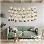 LAC Guirlande Lumineuse Photo 5m 50 Led Avec 30 Clips - Guirlande Led a Pile Decoration Chambre Fille pour Accroche Photo Mural