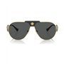 Versace Lunettes de Soleil VE 2252 Gold Black/Dark Grey 63/12/145 homme