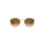 Ray-Ban Round Metal RB 3447 Lunettes de Soleil Homme Or/Marron Clair Shaded 50/21/145