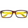 Prontoleggo Lunettes de lecture Prontoleggo modèle Dandy Marron/jaune - Dioptrie +1