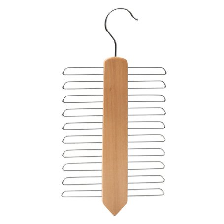 IPEA Élégant Porte-Cravate en Bois avec 20 Barres – Porte-Cravates au Design Minimal – Cintre pour accrocher Ceintures