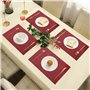 IPEA Sets de Table élégants 45 x 30 cm pour Dîner, Déjeuner, Petit Déjeuner - 6 unités - Set de Table Lavable, Résistant au Chal