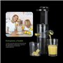 KASANOVA Extracteur de jus professionnel, extracteur à froid 80 W slim