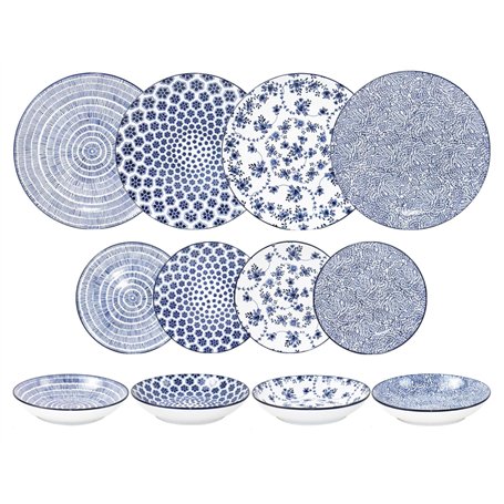 IBILI - Service de table 12 pièces Armonia bleu