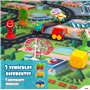 ColorBaby 49639 - Tapis de circuit de voitures pour enfants, tapis de jeu/tapis de jeu pour enfants, tapis pour enfants/jouets p