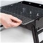 Barbecue portable pliant rectangulaire noir 40x28x20 cm Aktive