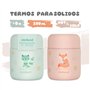 Miniland Food Thermy Mini Candy. Thermos papillero de 280 ml, avec double couche d’acier qui maintient la température des alimen