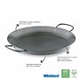 Lacor 60144 Plat à Paëlla Anti Adhésive 45 cm, Noir
