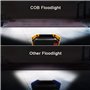 Lambony Lampe de travail LED rechargeable, 30 W, lampe de sécurité avec 3 modes, projecteur extérieur COB avec USB étanche pour 