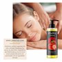 QKnatur - Huile de Massage Relaxante Fraise Strawberry- 200ml - Pour des massages corporels et relaxants - Hydratation et nutrit