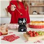 Balvi Service à Fondue Wake Cat Couleur Noir Thermosensible, Le Chat ouvre Les Yeux lorsqu'il se réch