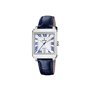 Festina Montre pour Femme F20682/2 on The Square Boîtier en Acier Inoxydable Gris Bracelet en Cuir Bleu