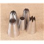 BLUGUL 5 Pièces Grand Douilles Pâtisserie, Embouts de Glaçage pour Poche à Douille, pour Pâtisserie et Décoration de Cupcakes