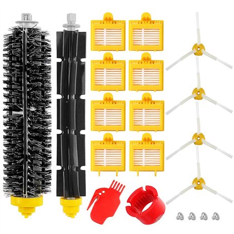 Roberit Accessoires Kit de Remplacement Compatible avec iRobot Roomba série 700 Multi-surface Anti-allergène