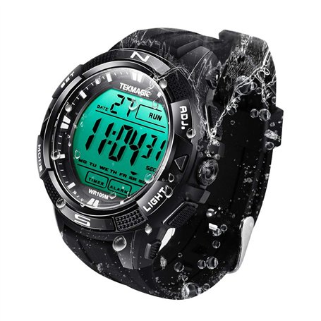 BANGLIN 10 ATM Lumineux Imperméable Plongée sous-Marine Eau Montre avec Chronomètre et Fonctions d'alarme