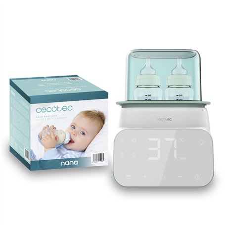 Cecotec Chauffe Biberon Double Nana BabyCare Double BottleWarmer. Design Compact