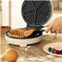 Cecotec Gaufriers Fun Gofrestone Round. Gaufrier avec finitions en acier inoxydable et 1000 W de puissance, idéal pour cuire un 