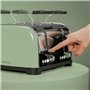 Cecotec Grille-pain vertical Toastin' time 1700 Double Green, 1700 W, Double fente courte et large de 3,8 cm, Varillas Supérieur