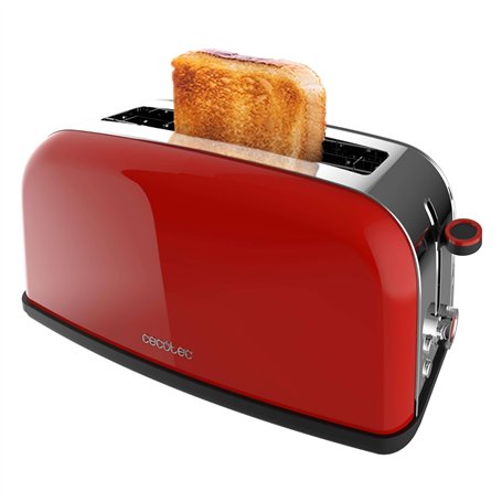 Cecotec Grille-pain vertical Toastin' time 850 Red Long Lite