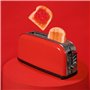 Cecotec Grille-pain vertical Toastin' time 850 Red Long Lite, 850 W, Capacité pour 2 tartines, Fente large, Acier inoxydable, Fo