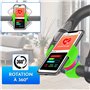 Support Telephone Velo Appartement Home Trainer Tapis de Course Universel Convient aux Smartphones jusqu'a 7,6" Vert