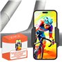 Support Telephone Velo Appartement Home Trainer Tapis de Course Potence elliptique Adaptation Universelle aux Smartphones jusqu'