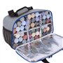 Hartem - Sac de rangement pour peintures acryliques | Capacité de 54 bouteilles de 60 ml | Intérieur en aluminium, poche pour tu