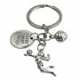 Porte-clés de volley de plage - Porte-clés de sport volleyball de plage avec joueur de volley