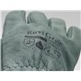Ruvigrab - Gant de travail Peau de fleur de vache naturelle | Traitement hydrofuge | Gants de jardinage | Gants en cuir | Gants 