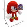 Sonic - Peluche Knuckles The Echidna 11'40 "/ 29cm Couleur Rouge Qualité Super Soft