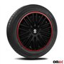 Sparco Enjoliveurs Bergamo - 14-pouces - Noir/Rouge - Set de 4 pièces