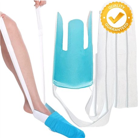 OrtoPrime Enfile-Chaussettes - enfile chaussettes pour personne agee - Appareil pour enfiler les chaussettes - Enfile bas de con