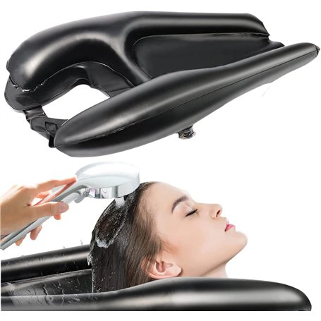 OrtoPrime Lavabo Gonflable pour Laver les Cheveux à Domicile - Capiluve Gonflable pour Cheveux - Lavabo Portable pour Cheveux -