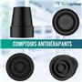 OrtoPrime PACK x2 Embouts Antidérapants pour Béquilles et Cannes - Conviennent aux Tubes de 18mm, 19mm et 20mm - Embout Canne De