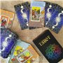 GWE Tarot - Carte Tarot Débutant Français, Pas Besoin de Livre Guide, Jeu de Tarot de Mots-Clés, Cartes Tarot d'apprentissage