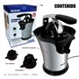 Silvano Presse-agrumes électrique avec leviers de pression, extracteur de jus 160 W, buse en acier inoxydable avec système anti-